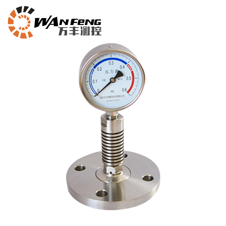 耐高溫壓力表，壓力表帶散熱器，高溫型壓力表
