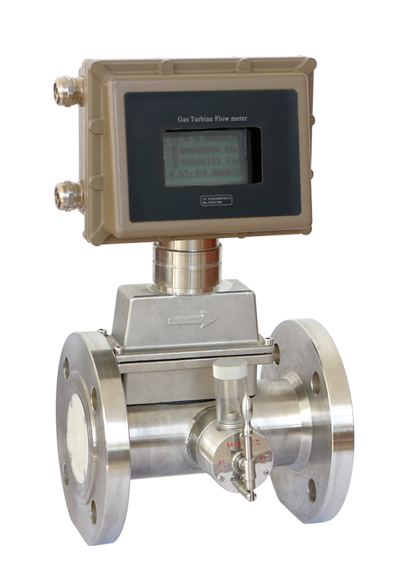 溫壓補(bǔ)償氣體渦輪流量計(jì)，不銹鋼材質(zhì)
